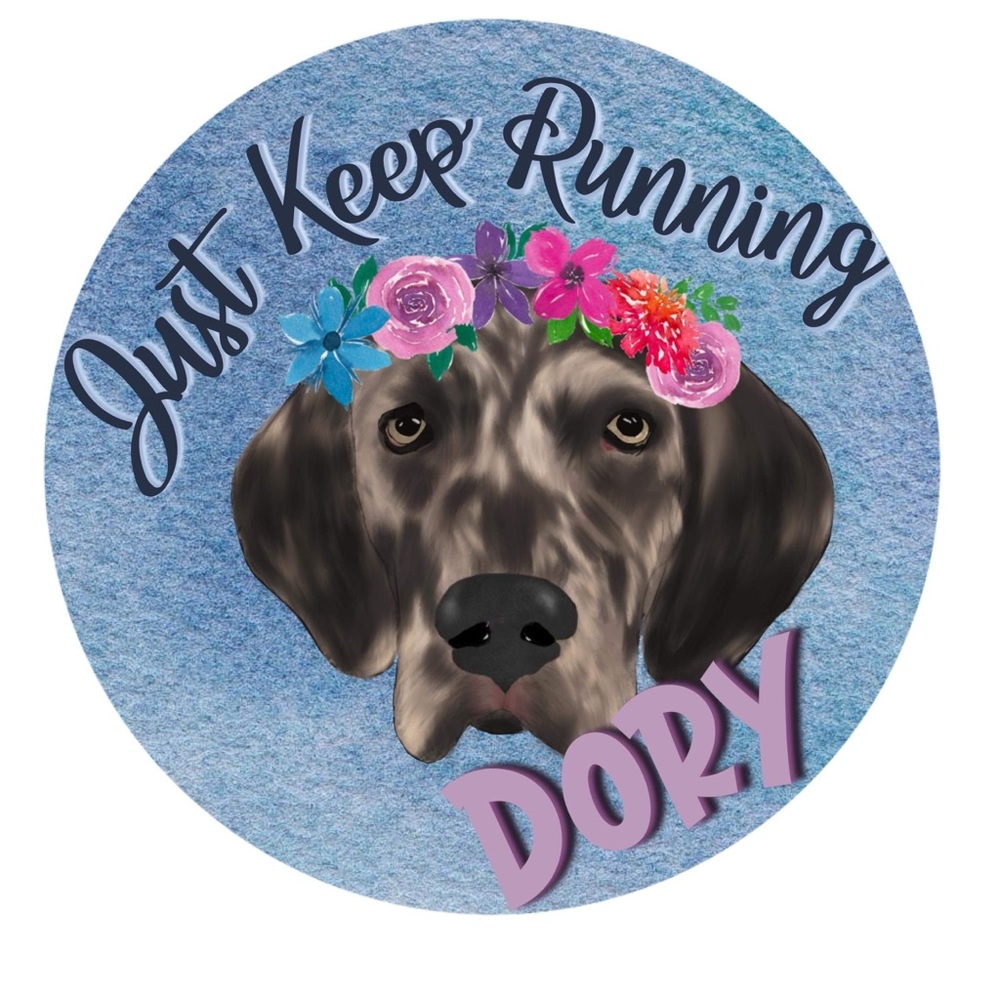 Dory “Just Keep Running” Sticker